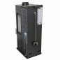 Preview: Baba’s Eco Mini Plus Panoramic Hybrid Stove Pellet and Wood Combination Stove Fireplace Stove 8 kW Pellet Stove Without Electricity Black Wood-Burning Stove Wood Stove Fireplace