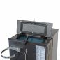 Preview: Babas Eco Plus Panorama Hybridofen Pellets und Holz Kombiofen Kaminofen 8 kW Pelletofen ohne Strom Schwarz Holzofen Holz Ofen Kamin