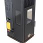 Preview: Babas Eco Plus Panorama Hybridofen Pellets und Holz Kombiofen Kaminofen 8 kW Pelletofen ohne Strom Schwarz Holzofen Holz Ofen Kamin