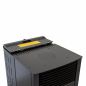 Preview: Babas Eco Plus Panorama Hybridofen Pellets und Holz Kombiofen Kaminofen 8 kW Pelletofen ohne Strom Schwarz Holzofen Holz Ofen Kamin