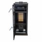 Preview: Babas Gold Hybridofen Pellets und Holz Kombiofen Kaminofen mit Backfach 12 kW Schwarz Holzofen Holz Ofen Kamin