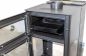 Preview: Babas Gold Plus Hybridofen Pellets und Holz Kombiofen Kaminofen mit Backfach Panorama 12 kW Schwarz Holzofen Holz Ofen Kamin