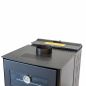 Preview: Babas Gold Plus Hybridofen Pellets und Holz Kombiofen Kaminofen mit Backfach Panorama 12 kW Schwarz Holzofen Holz Ofen Kamin