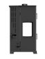 Preview: Babas Gold Plus Hybridofen Pellets und Holz Kombiofen Kaminofen mit Backfach Panorama 12 kW Schwarz Holzofen Holz Ofen Kamin