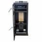 Preview: Babas Gold Plus Hybridofen Pellets und Holz Kombiofen Kaminofen mit Backfach Panorama 12 kW Schwarz Holzofen Holz Ofen Kamin