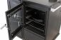 Preview: Babas Saphire Hybridofen Pellets und Holz Kombiofen Kaminofen mit Backfach und Herdplatte 10 kW Pelletofen ohne Strom Holzofen Holz Ofen Kamin