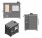 Preview: Babas Saphire Hybridofen Pellets und Holz Kombiofen Kaminofen mit Backfach und Herdplatte 10 kW Pelletofen ohne Strom Holzofen Holz Ofen Kamin