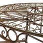Preview: DanDiBo Baumbank Rund Metall Braun Wetterfest Ø 135 cm Baumbank 96188 Gartenbank Parkbank Sitzbank