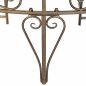 Preview: DanDiBo Baumbank Rund Metall Braun Wetterfest Ø 135 cm Baumbank 96188 Gartenbank Parkbank Sitzbank