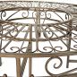 Preview: DanDiBo Baumbank Rund Metall Braun Wetterfest Ø 135 cm Baumbank 96188 Gartenbank Parkbank Sitzbank