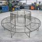 Preview: DanDiBo Baumbank Rund Wetterfest Metall D-200cm 96723 Gartenbank Rundbank Sitzbank Bank Schmiedeeisen Parkbank