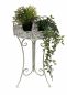 Preview: DanDiBo Beistelltisch Metall Rund Garten Grau Antik 96113 Tisch H-70cm D-40 cm Gartentisch Bistrotisch Bartisch