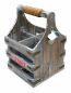 Preview: DanDiBo Beer carrier with bottle opener Bottle carrier 4 bar 96034 Wooden bottle cage 4 beer
