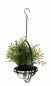 Preview: DanDiBo Blumenampel Innen Metall Wand Hängepflanzen 43 cm 96087 S mit Topf Silber Pflanzenhänger Blumenhänger Topfhänger Blumen Blumentopfhänger Hängetopf
