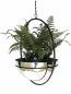 Preview: DanDiBo hanging basket indoor metal wall hanging plants 78 cm 96087 L with pot silver plant hanger flower hanger pot hanger flowers flower pot hanger hanging pot