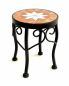 Preview: Blumenhocker Merano Mosaik 12014 Blumenständer 20cm Hocker Rund Beistelltisch
