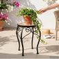 Preview: DanDiBo Mosaic Round Flower Stand 12014 M Plant Stand for Outdoor Use Flower Stool Outdoor Side Table Plant Stool
