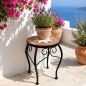 Preview: DanDiBo Mosaic Round Flower Stand 12014 M Plant Stand for Outdoor Use Flower Stool Outdoor Side Table Plant Stool
