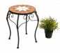 Preview: Blumenhocker Merano Mosaik 12014 Blumenständer 37cm Hocker Rund Beistelltisch