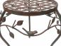 Preview: DanDiBo Blumenhocker Metall Braun 30 cm Blumenständer 93992 M Blumensäule Antik Pflanzenständer Pflanzenhocker