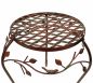 Preview: DanDiBo Flower Stool Metal Brown 35 cm Flower Stand 93992 L Flower Column Antique Plant Stand Plant Stool