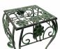 Preview: Flower Stool Metal Green Angular 25 cm Flower Stand 96007 S Flower Column Modern Plant Stand Plant Stool Vintage