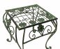 Preview: Flower Stool Metal Green Square 34 cm Flower Stand 96007 L Flower Column Modern Plant Stand Plant Stool Vintage