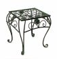 Preview: Flower Stool Metal Green Square 34 cm Flower Stand 96007 L Flower Column Modern Plant Stand Plant Stool Vintage