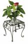 Preview: Flower Stool Metal Green Square 34 cm Flower Stand 96007 L Flower Column Modern Plant Stand Plant Stool Vintage