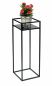 Preview: DanDiBo Flower Stool Metal Black Square 62 cm Flower Stand Side Table 453 Flower Column Modern Plant Stand Plant Stool