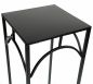 Preview: DanDiBo Blumenhocker Metall Schwarz Eckig 70 cm Blumenständer 96132 L Beistelltisch Blumensäule Modern Pflanzenständer Pflanzenhocker