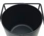 Preview: DanDiBo Flower Stool with Pot Metal Black Angular 60 cm Flower Stand 96023 Flower Column Modern Plant Stand Plant Stool