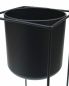 Preview: DanDiBo Flower Stool with Pot Metal Black Angular 60 cm Flower Stand 96023 Flower Column Modern Plant Stand Plant Stool