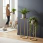Preview: DanDiBo Metal Plant Stand Gold Round 96510 Set of 3 Plant Stands Flower Stools Side Tables Flower Columns Modern Plant Holders