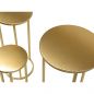 Preview: DanDiBo Blumenständer Metall Gold Rund 96510 3er Set Pflanzenständer Blumenhocker Beistelltisch Blumensäule Modern Pflanzenhocker
