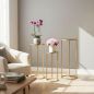 Preview: DanDiBo Blumenständer Metall Gold Rund 96510 3er Set Pflanzenständer Blumenhocker Beistelltisch Blumensäule Modern Pflanzenhocker