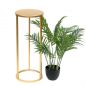 Preview: DanDiBo Blumenständer Metall Gold Rund 96510M 60 cm Set Pflanzenständer Blumenhocker Beistelltisch Blumensäule Modern Pflanzenhocker