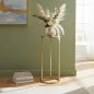 Preview: DanDiBo Metal Plant Stand Gold Round 96510 S 50 cm Set Plant Holder Flower Stool Side Table Flower Column Modern Plant Stand