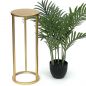 Preview: DanDiBo Metal Plant Stand Gold Round 96510 S 50 cm Set Plant Holder Flower Stool Side Table Flower Column Modern Plant Stand