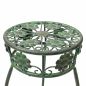 Preview: DanDiBo Blumenständer Metall Grün Patina Rund 96008 S Pflanzenständer 50 cm Blumenhocker Beistelltisch Blumensäule Pflanzenhocker
