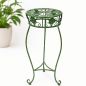 Preview: DanDiBo Flower Stand Metal Green Patina Round 96008 M Plant Stand 60 cm Flower Stool Side Table Flower Pedestal Plant Stool