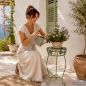 Preview: DanDiBo Flower Stand Metal Green Patina Round 96008 M Plant Stand 60 cm Flower Stool Side Table Flower Pedestal Plant Stool