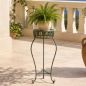 Preview: DanDiBo Flower Stand Metal Green Patina Round 96008 M Plant Stand 60 cm Flower Stool Side Table Flower Pedestal Plant Stool