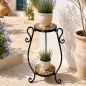Preview: DanDiBo Metal Mosaic Plant Stand Merano Round 12019 60 cm Flower Stand Plant Holder Side Table Flower Pedestal Modern Plant Stool Mosaic Table
