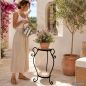 Preview: DanDiBo Metal Mosaic Plant Stand Merano Round 12019 60 cm Flower Stand Plant Holder Side Table Flower Pedestal Modern Plant Stool Mosaic Table
