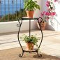 Preview: DanDiBo Metal Mosaic Plant Stand Merano Round 12019 60 cm Flower Stand Plant Holder Side Table Flower Pedestal Modern Plant Stool Mosaic Table