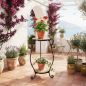 Preview: DanDiBo Metal Mosaic Plant Stand Merano Round 12019 60 cm Flower Stand Plant Holder Side Table Flower Pedestal Modern Plant Stool Mosaic Table