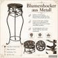 Preview: DanDiBo Blumenständer Metall Schwarz / Braun Antik Rund 18215 52 cm  Pflanzenständer Blumenhocker Beistelltisch Blumensäule Pflanzenhocker