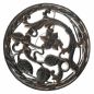 Preview: DanDiBo Blumenständer Metall Schwarz /Braun Antik Rund 18215 78 cm Pflanzenständer Blumenhocker Beistelltisch Blumensäule Pflanzenhocker