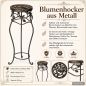 Preview: DanDiBo Blumenständer Metall Schwarz /Braun Antik Rund 18215 65 cm  Pflanzenständer Blumenhocker Beistelltisch Blumensäule Pflanzenhocker
